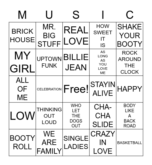 SUMMER FUN Bingo Card