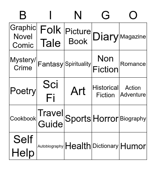 Barnes & Noble Bingo Card