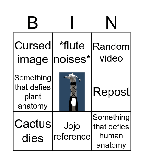 Cactus bingo Card