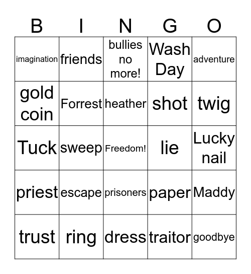 RMS 18-24 Bingo Card