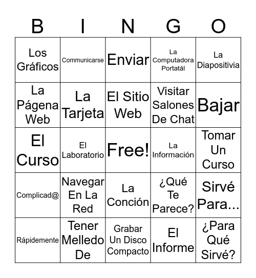 9B Vocab Bingo Card