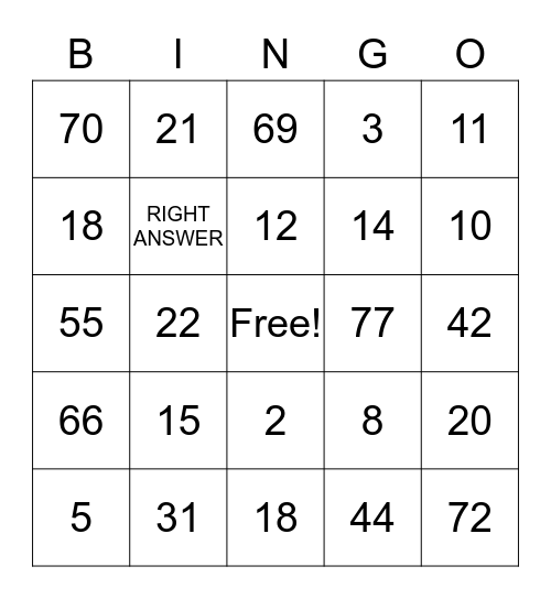 Land Rights BINGO Card