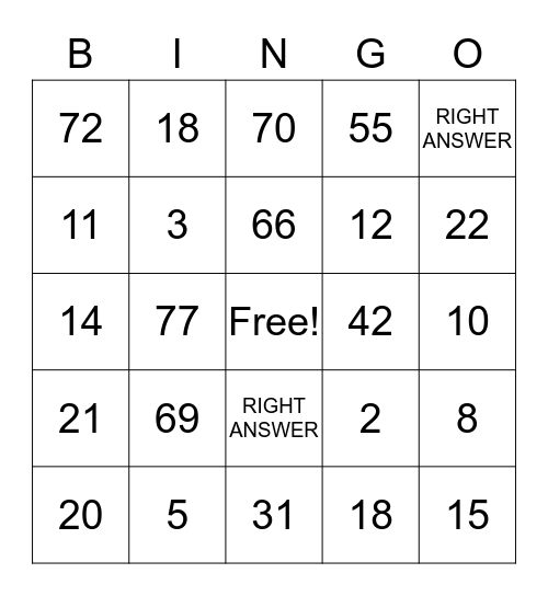 Land Rights BINGO Card