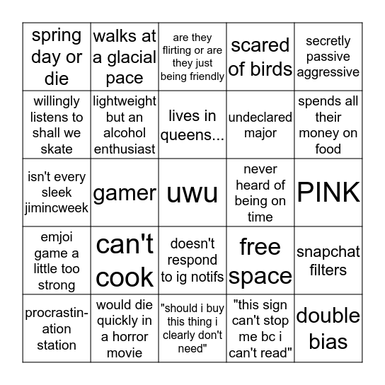 APROO Bingo Card