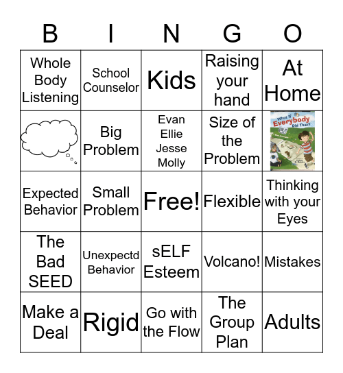 Social Thinking  Bingo Card