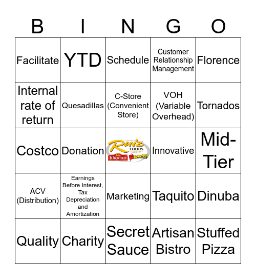 Corporate Buzzword Bingo Card