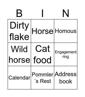 Lizards bingo Card