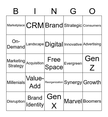 Disney | Deloitte Bingo Card