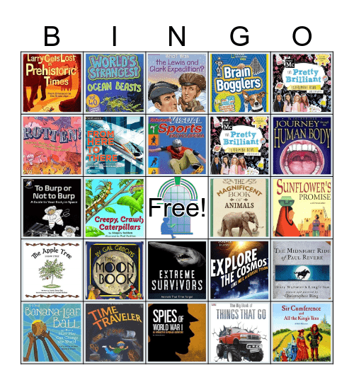 Middleton Library Bingo Card
