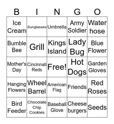 May Bingo Card