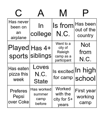 Bingo Card