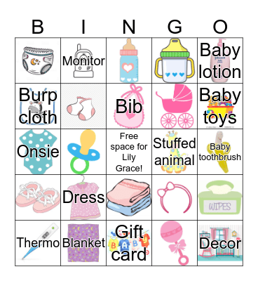 Baby Bingo Card