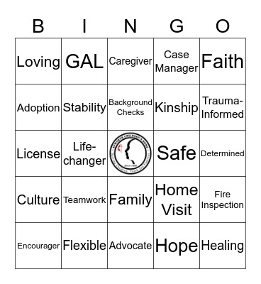 We LOVE our Foster Families! Bingo Card