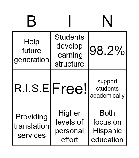 Bingo Card