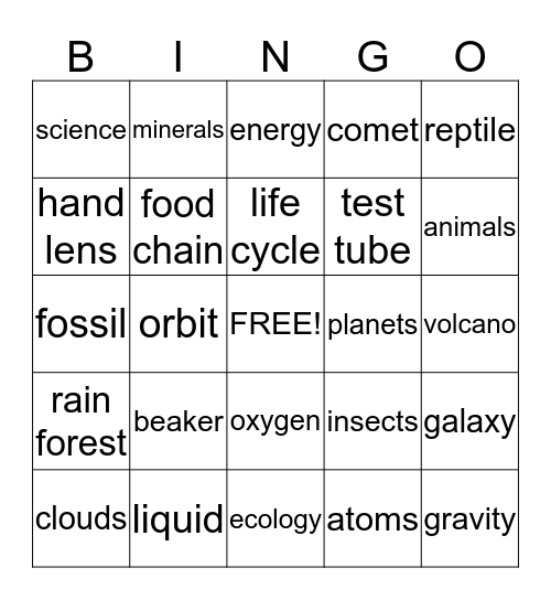 Kyle's Party Bingo Card