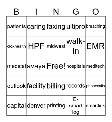 Health source  Bingo Card