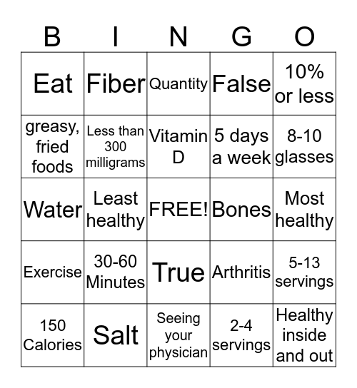 Bingo Card