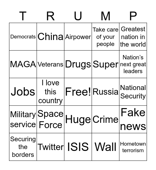 Academy Graduation Bingo Card