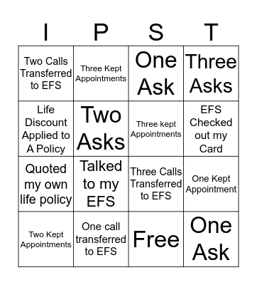 I Protected Someone Today Bingo Card