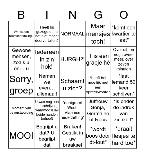 De Grote Sagaert-Bingo IV Bingo Card