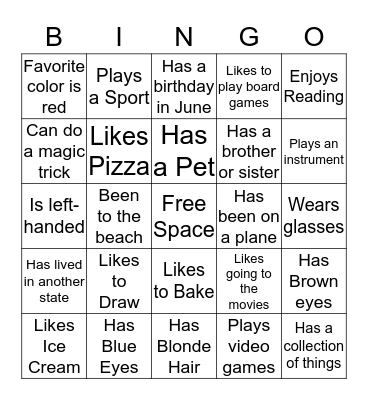 MAC KIDS BINGO Card