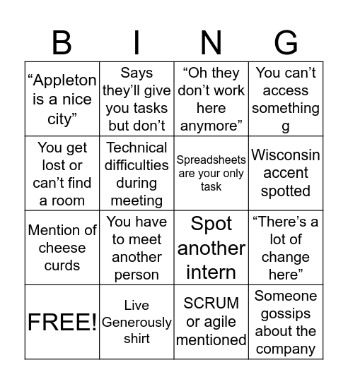 Thrivent Bingo Card