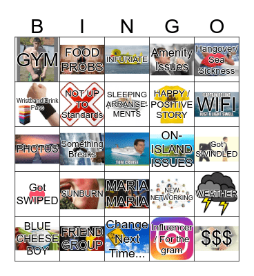 Danni Vacation Bingo Redux Bingo Card