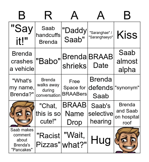 <# BRAAB BINGO <# Bingo Card