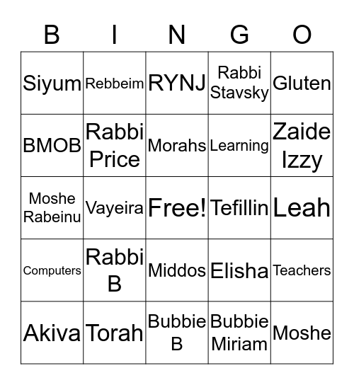 Not Bored Bingo Board Bingo Card