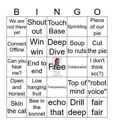 Rakesh-isms Bingo Card