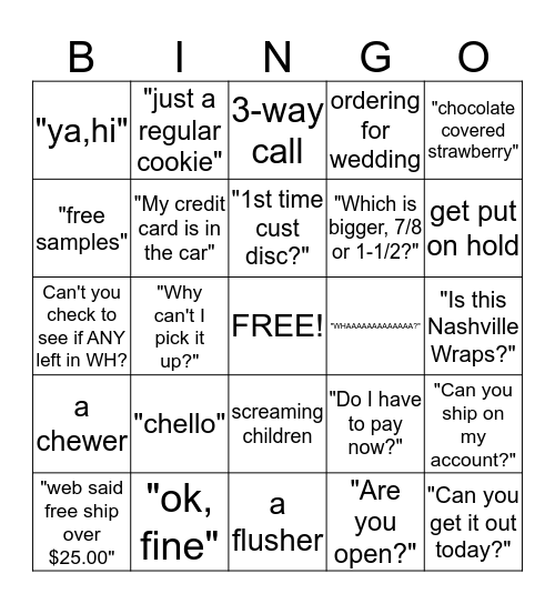 Happy Valentine's Day Bingo Card