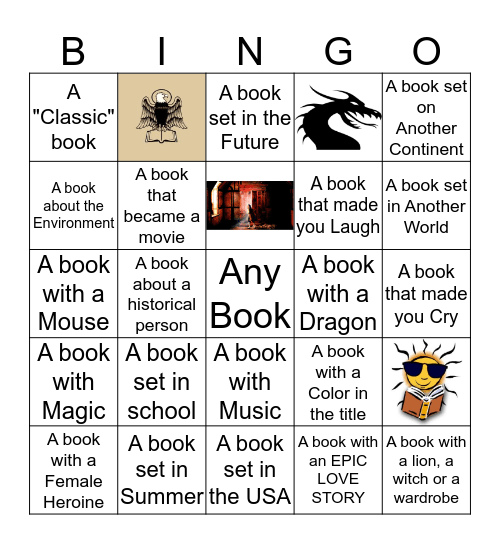 Summer Reading Bingo Card