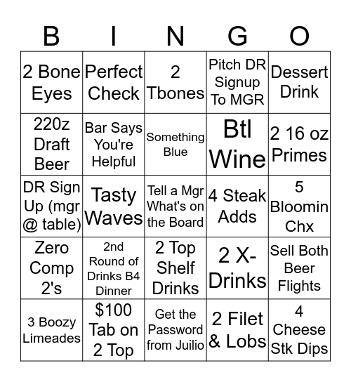 Aussie Dingo! Bingo Card