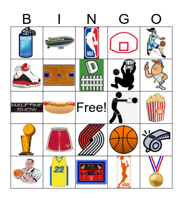 Nolan's Basketball Game Bingo Card