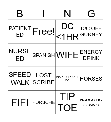 RS Bingo Card