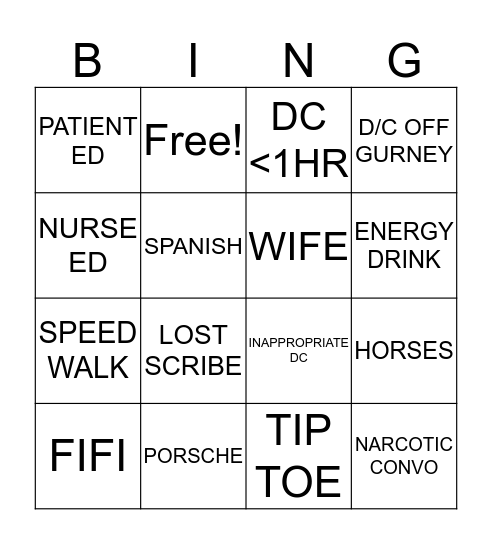 RS Bingo Card