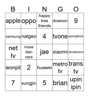 bingo homeless Bingo Card