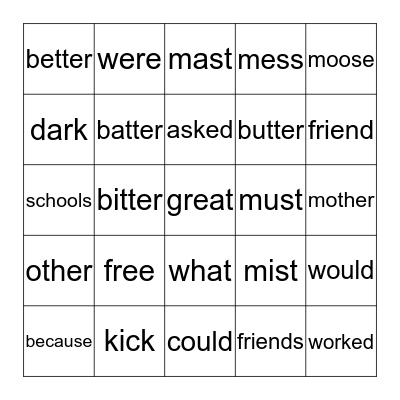 Read Well 26-27 Bingo Card