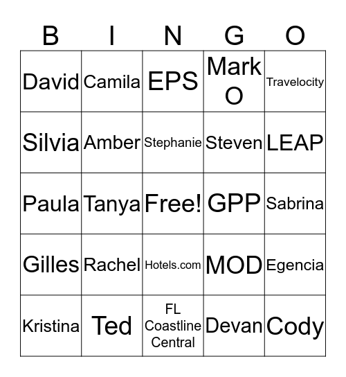 FL Coastline Central  Bingo Card