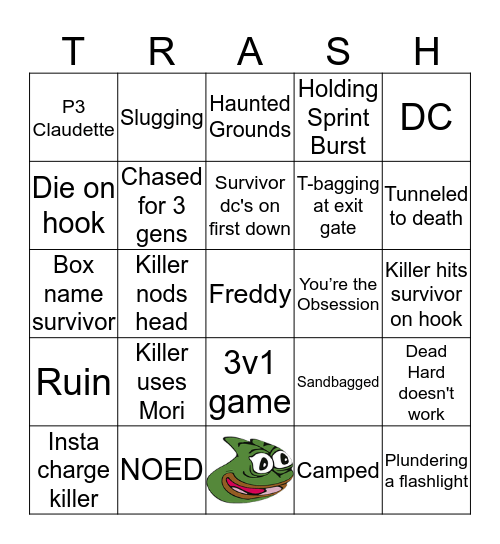 Ultimate DBD Bingo Card