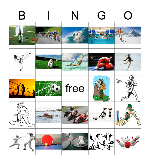 sports Bingo Card