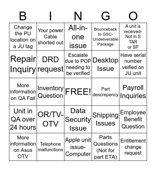 Networking BINGO! Bingo Card