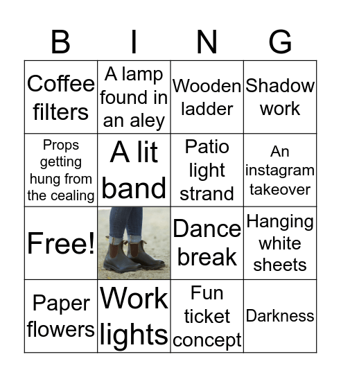 The Neighborhood Theatre bingo Card