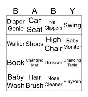 Baby BINGO with Madie Bingo Card