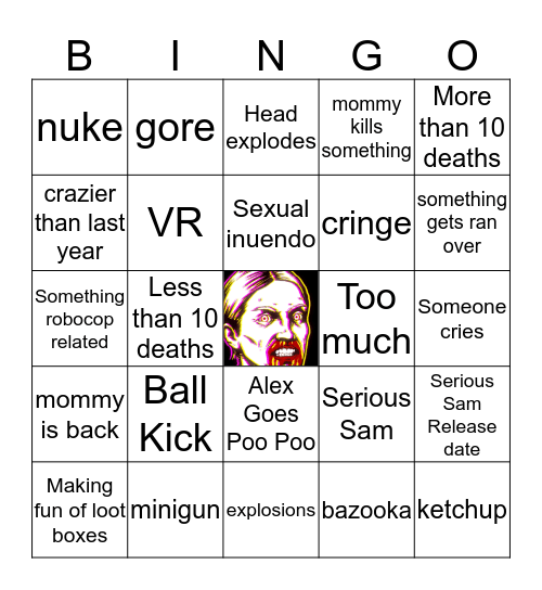 DEVOLVER E3 2019 BINGO Card