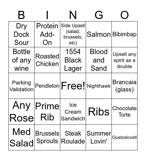 The Corner Office Bingo Card