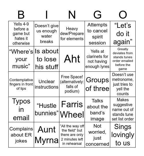 Daniel J. Farris Bingo Card