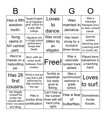 ISC BINGO Card