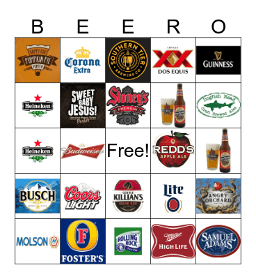 BEERO Bingo Card