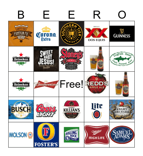 BEERO Bingo Card